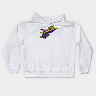 Hyper Hyena Warplane Kids Hoodie